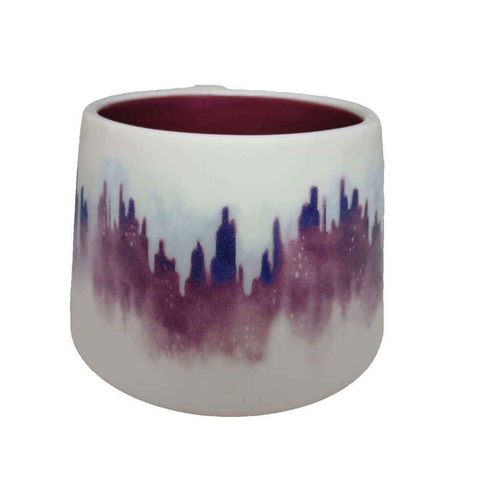 Cypress Home Coffee Mug Hand Crafted Artisan Series Purple Skyline Ceramic Mug - Picture 3 of 5